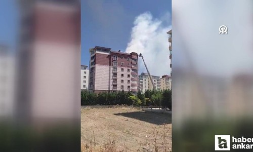 Ankara Etimesgut'taki çatı yangını hasara neden oldu