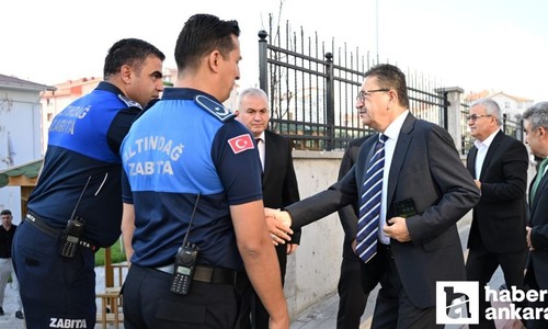 Altındağ Belediye Başkanı Tiryaki'den Zabıta memurlarına ziyaret