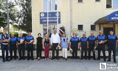 Mamak Belediyesinden Zabıta Müdürlüğüne kutlama ziyareti
