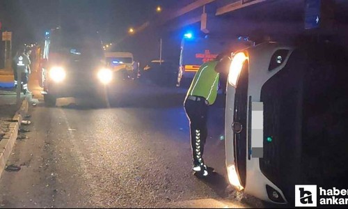 Ankara-Eskişehir karayolunda trafik kazası: 1'i çocuk 4 yaralı