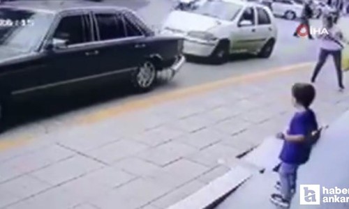 Ankara Elmadağ’da sürücü duran araca çarptı