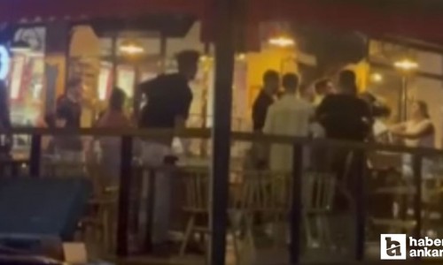 Ankara’da bir kafedeki kavgada yumruklar havada uçuştu