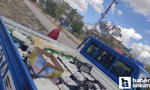 Ankara İl Jandarma ekipleri tonlarca bozuk süt ürünü ele geçirdi