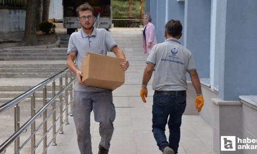 Kahramankazan Belediyesi’nden okullara temizlik malzemesi desteği