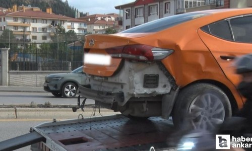 Ankara Mamak’ta zincirleme trafik kazası: 2 yaralı