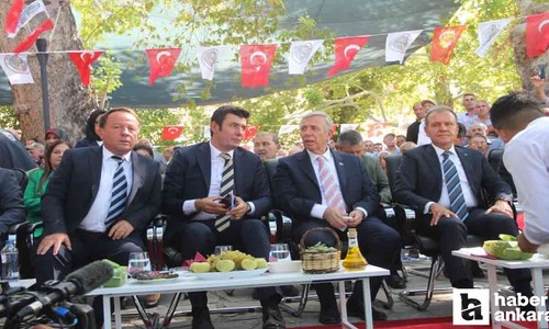 ABB Başkanı Mansur Yavaş Mut Zeytin ve Zeytinyağı Festivali'ne katıldı