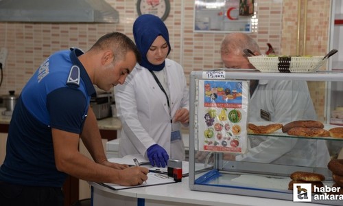 Kahramankazan Belediyesi okul kantinlerinde denetimler gerçekleştiriyor