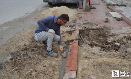 Kahramankazan Belediyesi ekipleri ilçede hizmet atağını sürdürüyor