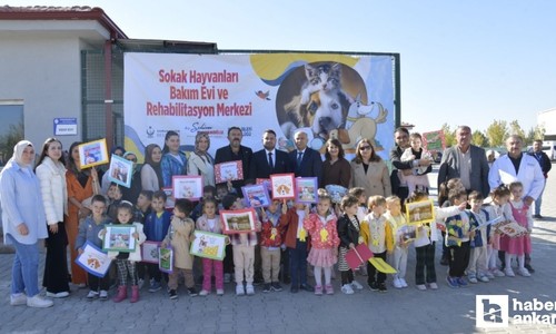 Kahramankazan Belediyesi Sokak Hayvanları Bakımevi Merkezi’nde öğrencileri ağırladı