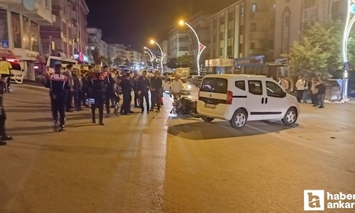 Ankara Mamak'ta trafik kazasında 2 polis memuru yaralandı!
