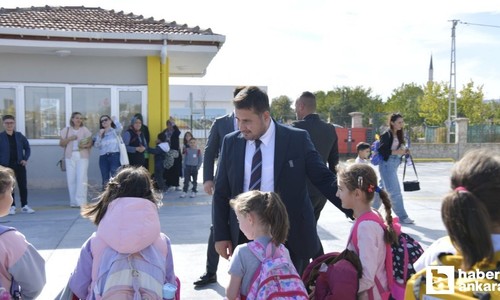 Kahramankazan Belediye Başkanı Çırpanoğlu'ndan okul ziyareti