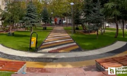 Pursaklar Fatih Korçam Parkı sonbaharda başka güzel!