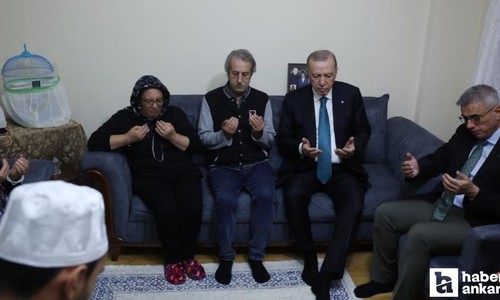 Cumhurbaşkanı Erdoğan'dan Ankara'da taziye ziyareti