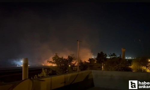 Suriye'deki çatışmadan seken roket Kilis'te sınıra düşüp yangın çıkardı