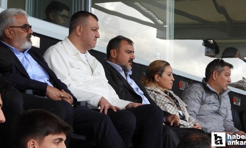 Ankaragücü Başkanı İsmail Mert Fırat, Etimesgutspor maçını izledi