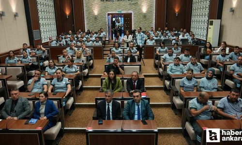 Keçiören Belediyesi'nden güvenlik personeline afet farkındalık ve yangın eğitimi