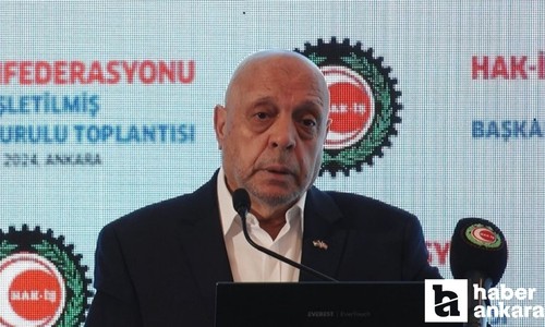 HAK-İŞ Genel Başkanı Arslan asgari ücretle çalışanların sayısının arttığını söyledi