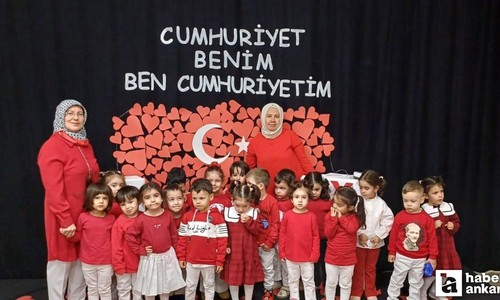 Altındağ Belediyesi kreşlerinde miniklerin 29 Ekim heyecanı yaşandı