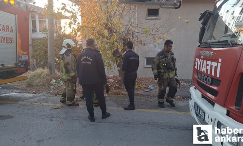 Ankara Beypazarı’nda korkutan ev yangını