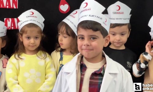Sincan Belediyesi Anne Çocuk Oyun Evinde kızılay haftası etkinlikleri yapıldı