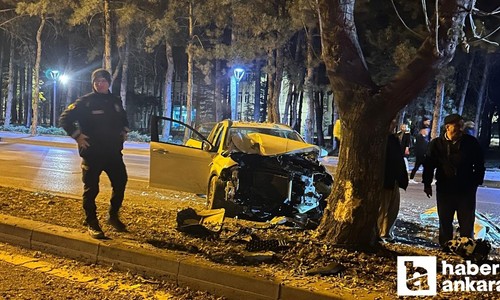 Çubuk’ta 2 araç çarpıştı: 5 yaralı