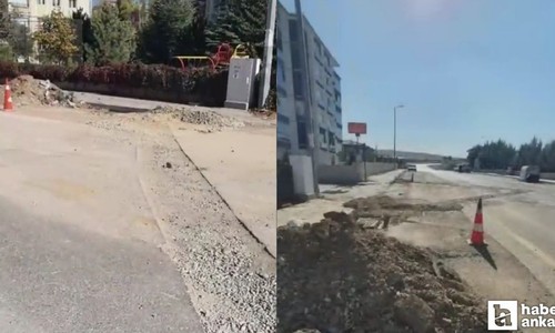 Etimesgut Ayyıldız mahallesi sakinleri asfalt bekliyor