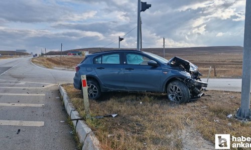 Çorum'da 4 kişinin yaralandığı trafik kazasının görüntüleri ortaya çıktı
