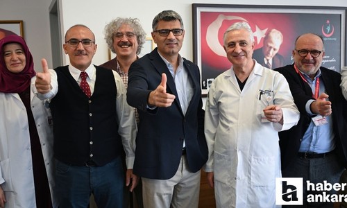 Yusuf Dikeç, Ankara Şehir Hastanesi doktorlarıyla olimpiyat pozunu verdi