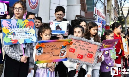 ABB Çocuk Meclisi 29. Dönem üyeleri basın açıklaması yaptı