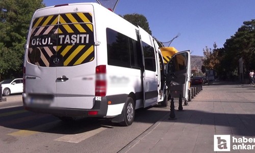 Başkentte okul servisleri ve sürücüler denetlendi