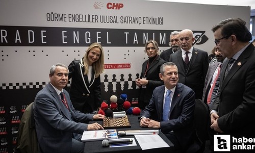 Özgür Özel, Görme Engelliler Ulusal Satranç Turnuvası’nın açılışını gerçekleştirdi