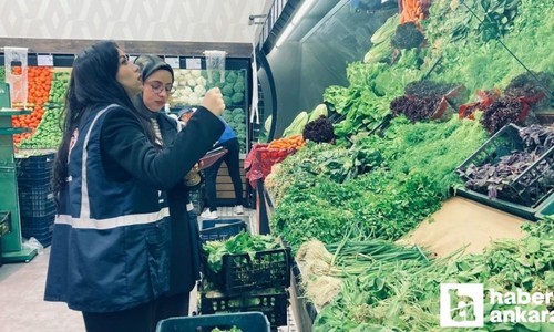 Ankara’da ekiplerden market ile restoranlara etiket ve fiyat denetimi