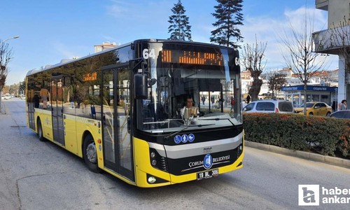 Çorum'da 2025 yılı toplu taşıma öğrenci ve tam bileti ile su fiyatları açıklandı