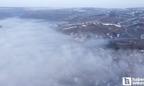 Yozgat’ta sabah erken saatlerinde etkili olan sis şehri sardı