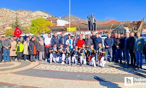 Gürcistan’da madalya kazanan sporcular Ankara’da coşkuyla karşılandılar