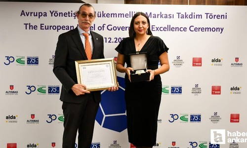 Etimesgut Belediyesi'ne Avrupa Yönetişim Mükemmelliği Markası ödülü verildi