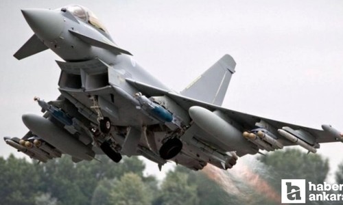 İki Eurofighter savaş uçağı Ankara'ya indi