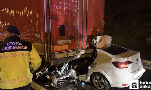 Ankara'ya gelmek için yola çıkan 29 yaşındaki sürücü kazada hayatını kaybetti