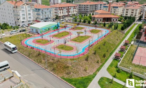 Altındağ Belediyesi çocuklara trafik kültürünü uygulamalı olarak gösteriyor