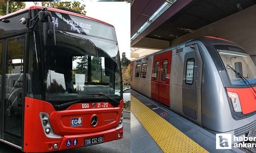 Ankara'da bugün 31 Aralık akşamı Ankaray, metro ve otobüsler kaça kadar açık çalışıyor?