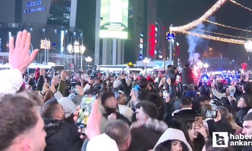 Ankara Kızılay'da 2025'e görkemli karşılama!