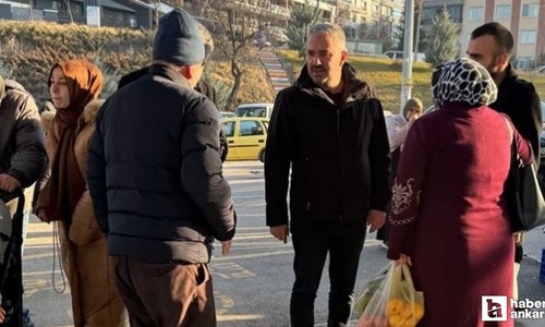 Pursaklar Belediye Başkanı Çetin pazar denetimi yaptı