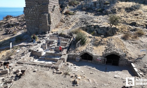 Assos kazılarında ortaya çıktı: Çok iyi korunmuş Osmanlı Hamamı