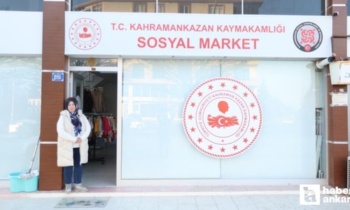 Kahramankazan'da Sosyal Market! İhtiyaç sahiplerine AVM standartlarında hizmet veriyor