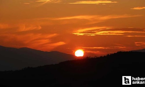 Ilgaz Dağı'nda gün batımı büyüledi