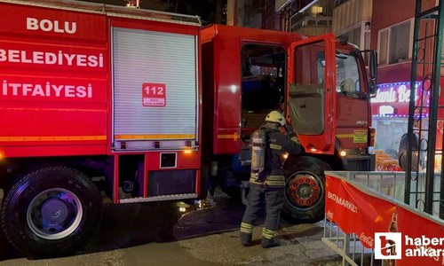 Bolu'da davlumbazdan çıkan yangın paniğe neden oldu