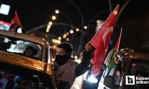 Ankara'da Gazze için Zafer Konvoyu yapıldı