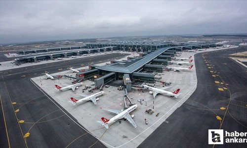 Yarıyıl tatili yoğunluğu İstanbul Havalimanı'na yansıdı
