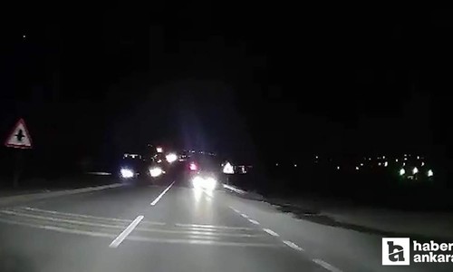 Kırıkkale'de ters yöne girip uzun farları açan sürücü insanların canını tehlikeye attı