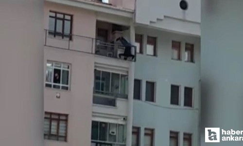 Çankaya'da bir kişi 5'inci kattan düşerek ağır yaralandı